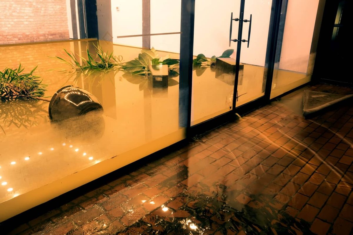 Commercial water damage restoration