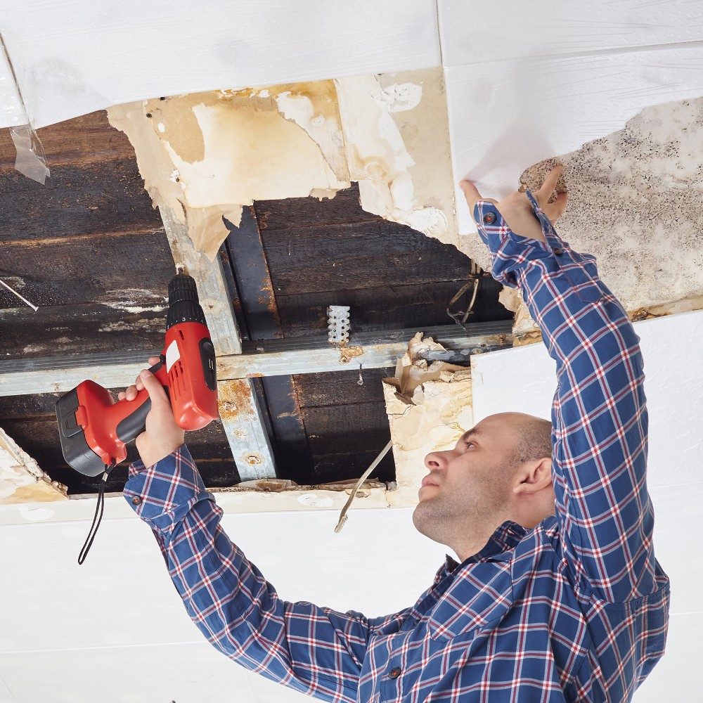 Residential water damage restoration