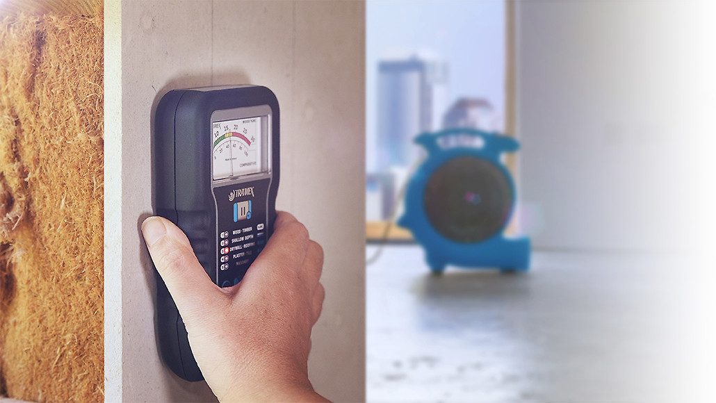 Moisture detection using professional meters